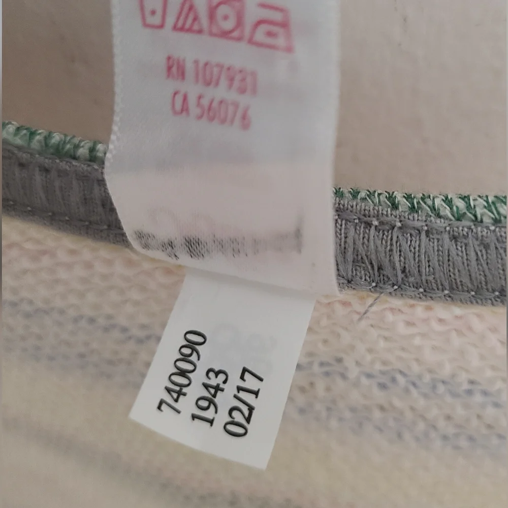 JUSTICE Big Girl's Pastel Striped French Terry Sleeveless Romper Sz 18/XXL